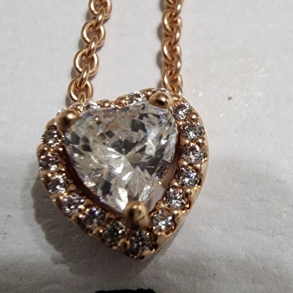 Pandora Sparkling Heart Collier Necklace - Picture 3 of 10